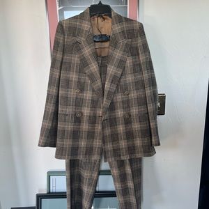 Acne Studios Plaid Wool Suit